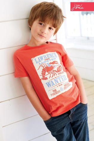 Orange Little Joule Lobster T-Shirt